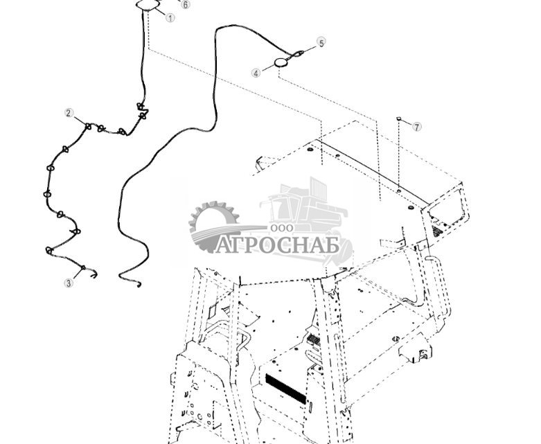 Антенна JDLink™ кабины, модульный телематический шлюз (MTG) и спутниковый модуль (SAT), 3G - ST310406 320.jpg